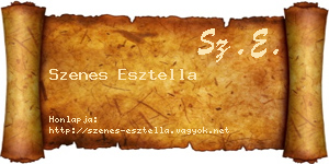 Szenes Esztella névjegykártya